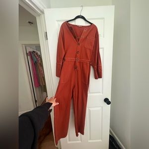 Roller rabbit orange jump suit worn once